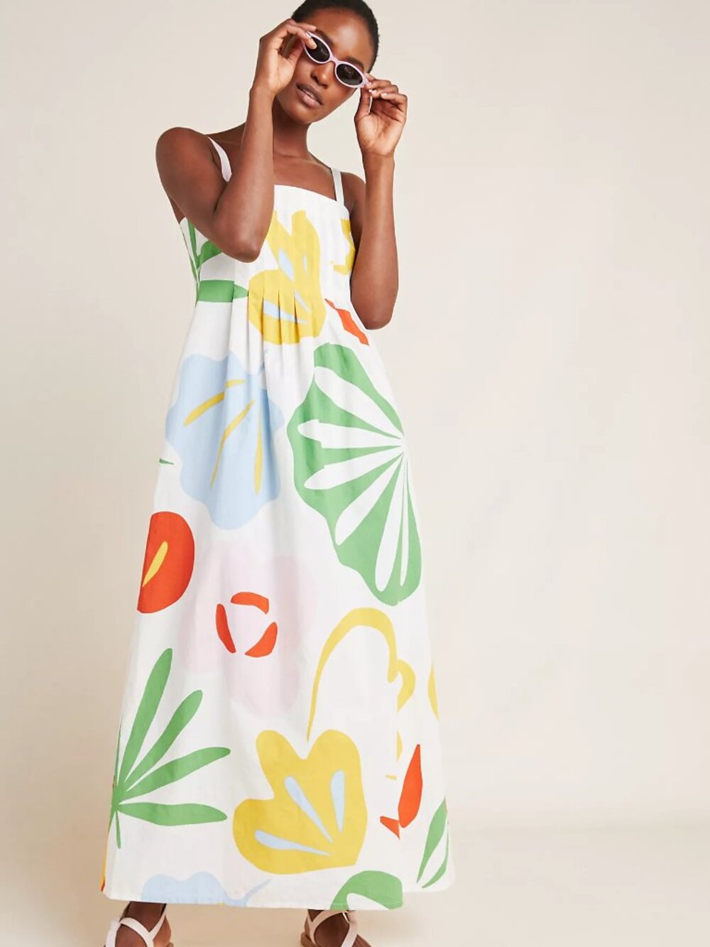 RARE HTF NWT Anthropologie Marimekko Kutitus Vidakko Tropical Maxi Dress size 40